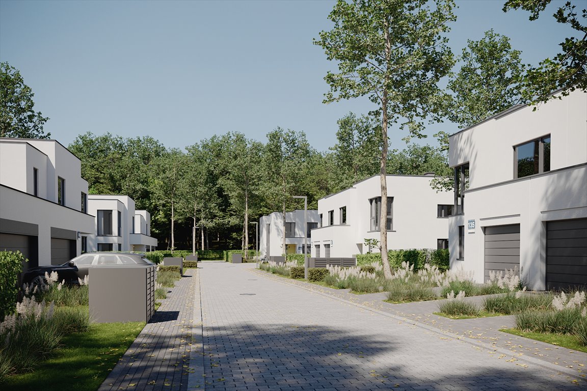 Nowoczesny dom bliźniaczy z widokiem na las, 191,89 m² Gdańsk, Kokoszki, Malachitowa  192m2 Foto 1