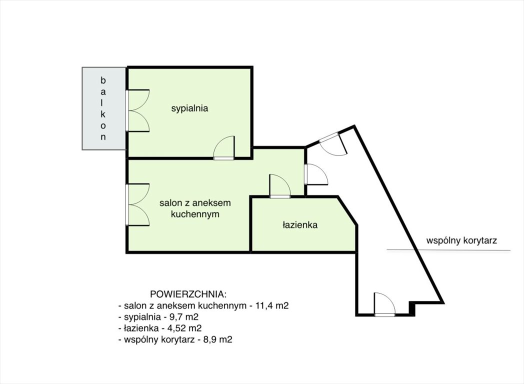 Mieszkanie dwupokojowe na wynajem Kraków, Ruczaj, Pszczelna  26m2 Foto 6