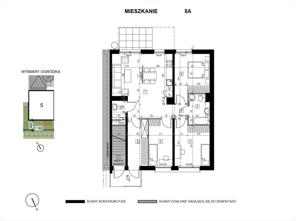 Mieszkanie czteropokojowe  na sprzedaż Wrocław, Kowale  80m2 Foto 2