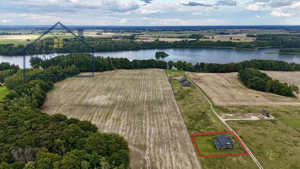 Nowy dom nad Jeziorem Jaśkowskim (całoroczny, drewniany, z udziałem w plaży) Wielowieś  130m2 Foto 1