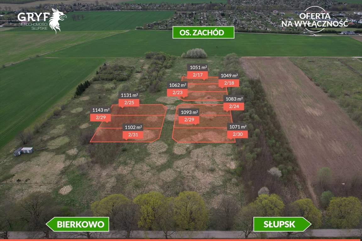 Działka budowlana 1049 m2 w Słupsku, pełna infrastruktura Słupsk, Legionów Polskich  1 049m2 Foto 1