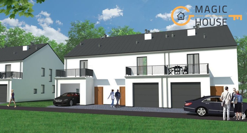 Nowoczesny dom bliźniak w stanie deweloperskim, 149 m2, garaż Bojano  149m2 Foto 1