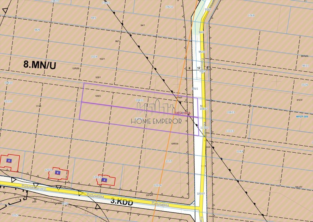 Działka budowlana na sprzedaż Siedliska, Francuska  4 461m2 Foto 1