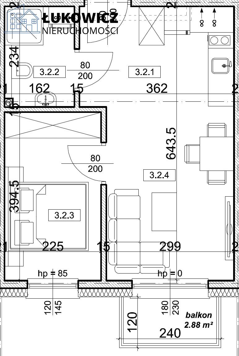 Mieszkanie dwupokojowe na sprzedaż Czechowice-Dziedzice  33m2 Foto 13