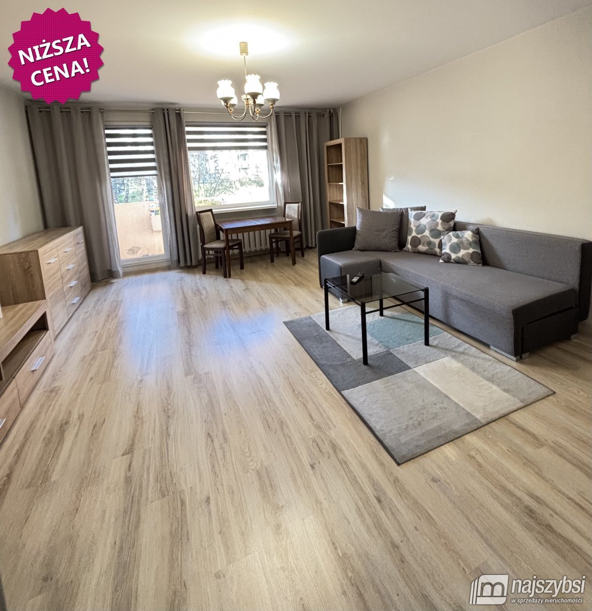 Przestronna kawalerka blisko morza z balkonem i piwnicą Kołobrzeg, Ogrody  43m2 Foto 1