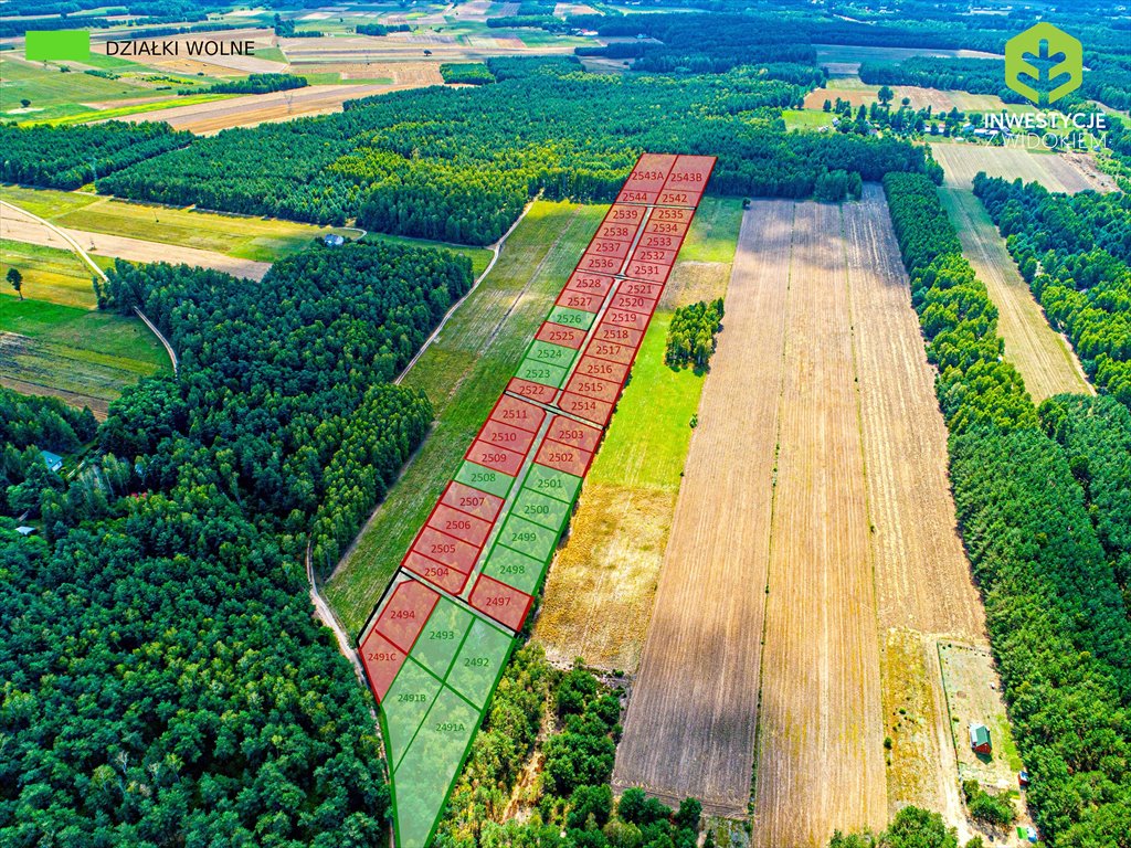 Działka budowlana na sprzedaż Rynia, Duża działka budowlana z fragmentem prywatnego lasu  2 748m2 Foto 2