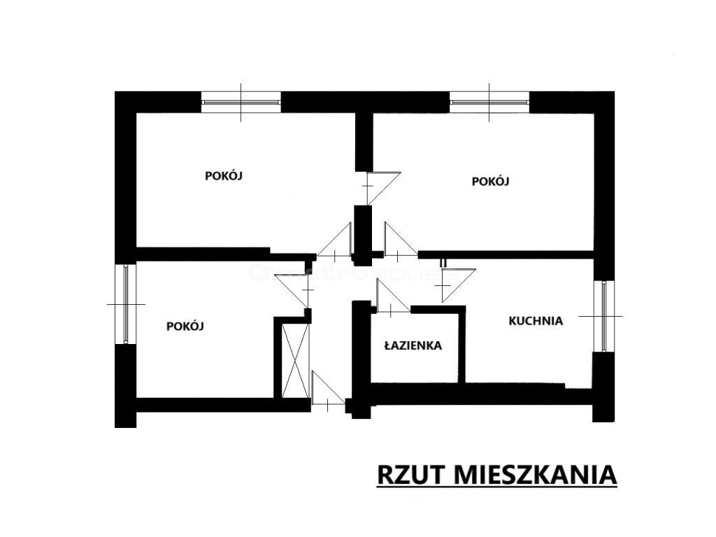 Mieszkanie trzypokojowe na sprzedaż Wrocław, Stare Miasto, Pawłowa  64m2 Foto 5