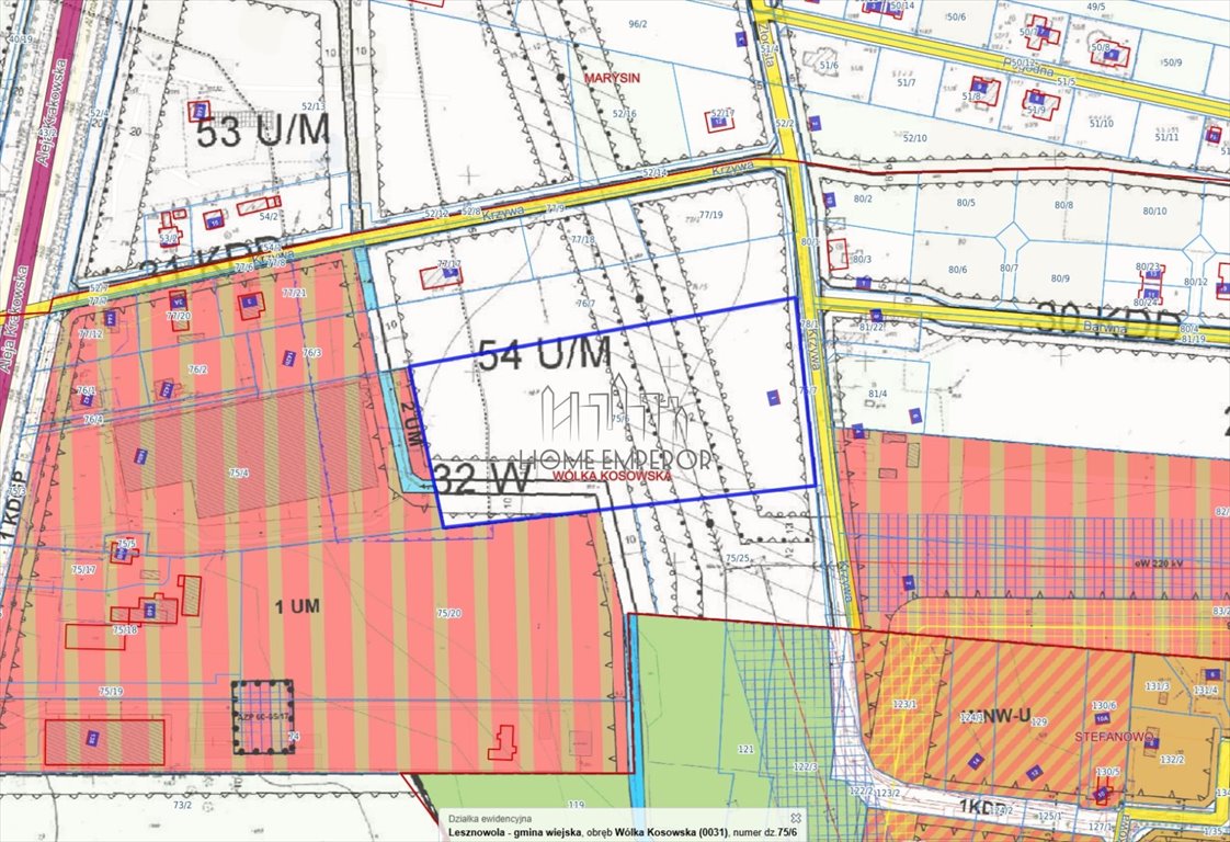 Działka budowlana na sprzedaż Wólka Kosowska, Krzywa  17 641m2 Foto 1
