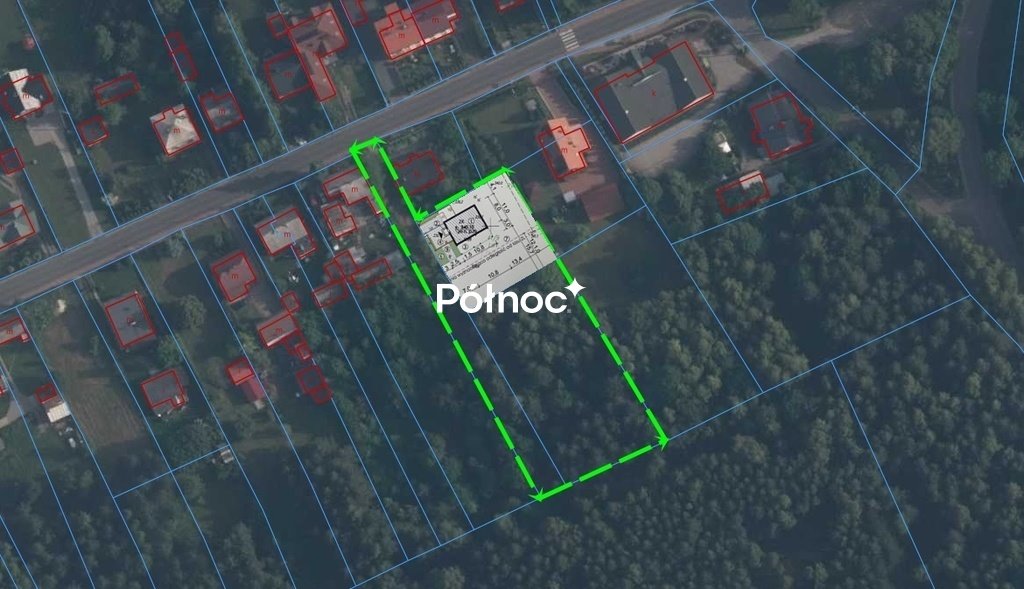 Działka pod zabudowę 40 arów z projektem domu 180 m2 Krążek  3 918m2 Foto 1