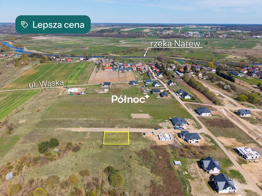 Do sprzedania działka budowlana 751 m² w Łomży z mediami Łomża, Wąska  751m2 Foto 1