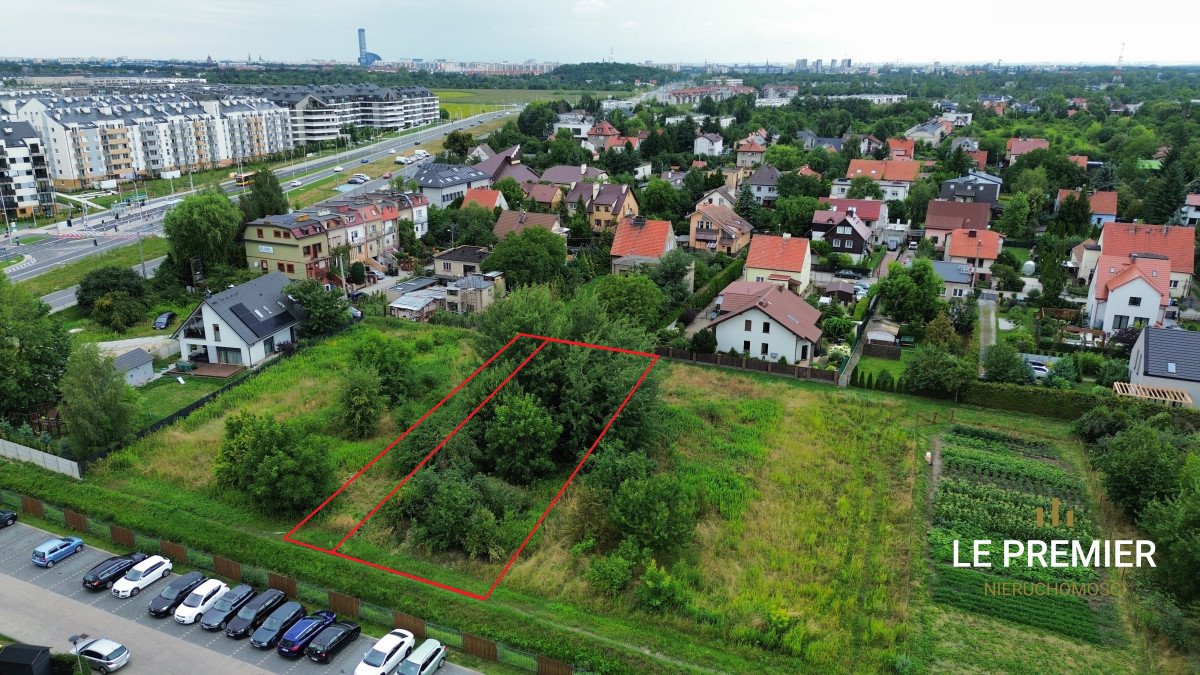 Działka 1233 m² pod dom jednorodzinny, Jagodno Wrocław, Jagodno, Maurycego Ravela  1 233m2 Foto 1