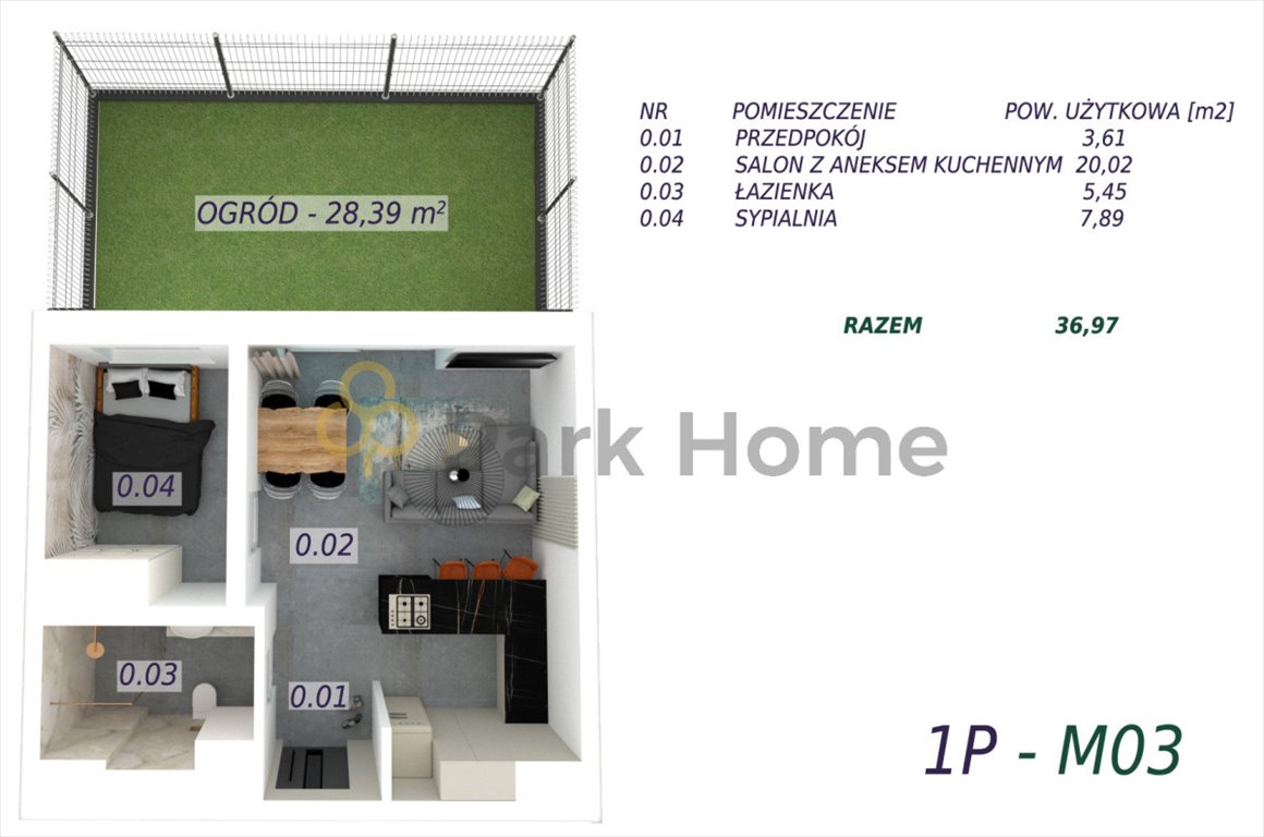 Mieszkanie dwupokojowe na sprzedaż Rydzyna, Bolesława Chrobrego  37m2 Foto 1