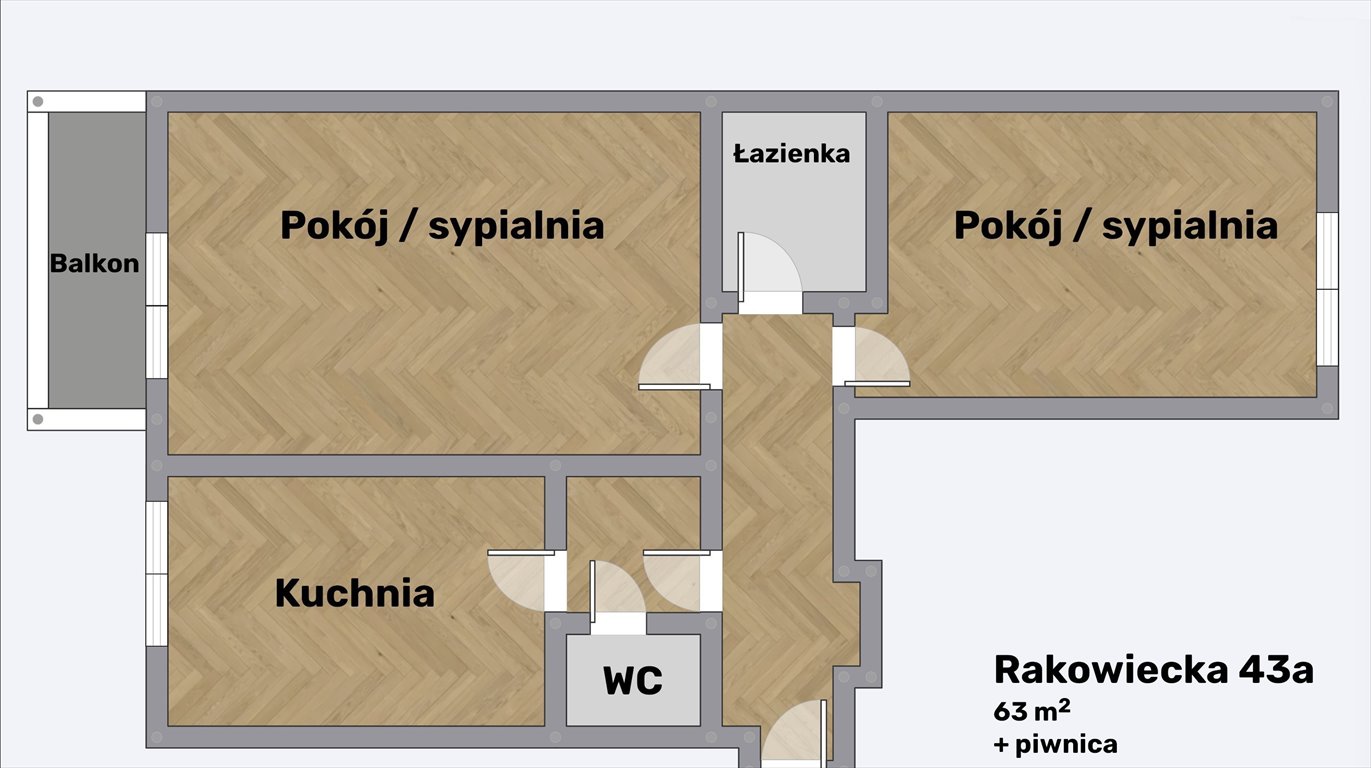 Mieszkanie dwupokojowe na sprzedaż Warszawa, Mokotów, Górny Mokotów, Rakowiecka 43A  63m2 Foto 6