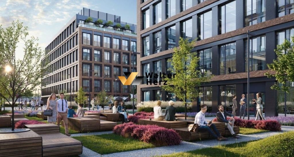 Polecam nowoczesny kompleks biurowy 1600 m² z zielonym otoczeniem Kraków, Podgórze, Saska  1 600m2 Foto 1