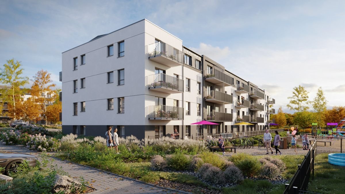 Nowoczesne 3-pokojowe mieszkanie 50,91 m2 z balkonem w Gdańsku Gdańsk, Łostowice, Pastelowa  51m2 Foto 1
