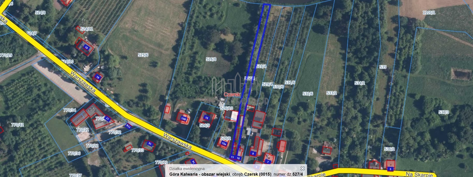 Działka budowlana na sprzedaż Czersk, Warszawska  1 500m2 Foto 1