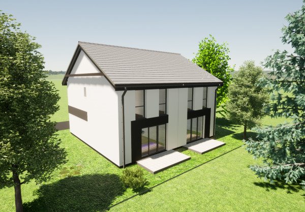 Nowoczesny dom bliźniak - 100 m² w Ornontowicach Ornontowice  100m2 Foto 1