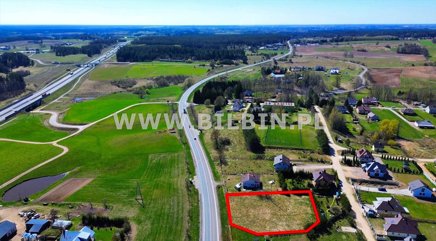 Działka pod zabudowę w Żubryn, 1944 m2, blisko Suwałk Suwałki  1 944m2 Foto 1
