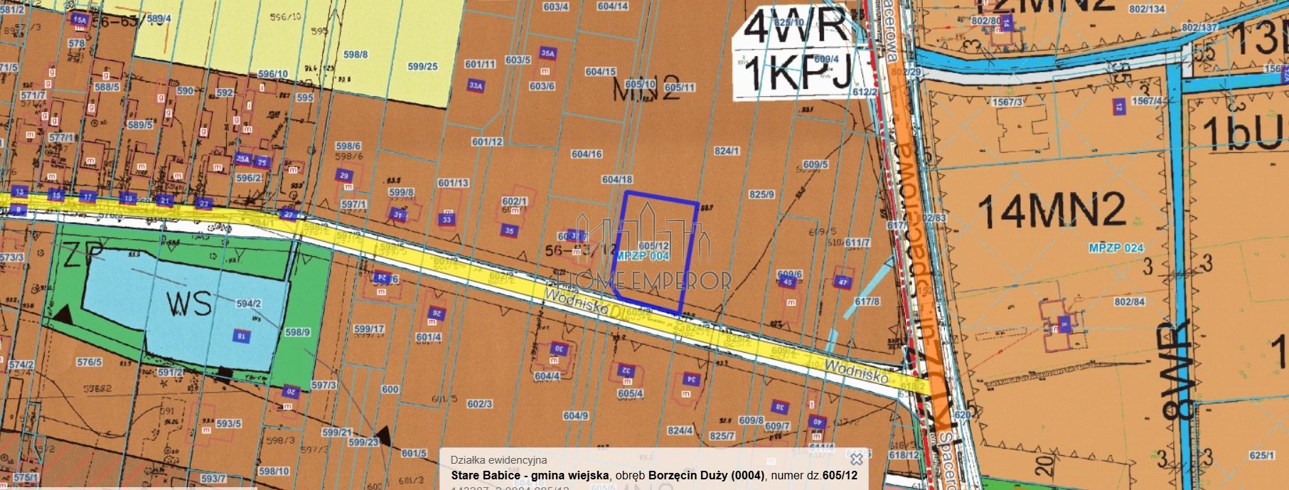 Działka budowlana na sprzedaż Borzęcin Duży, Spacerowa  1 499m2 Foto 1