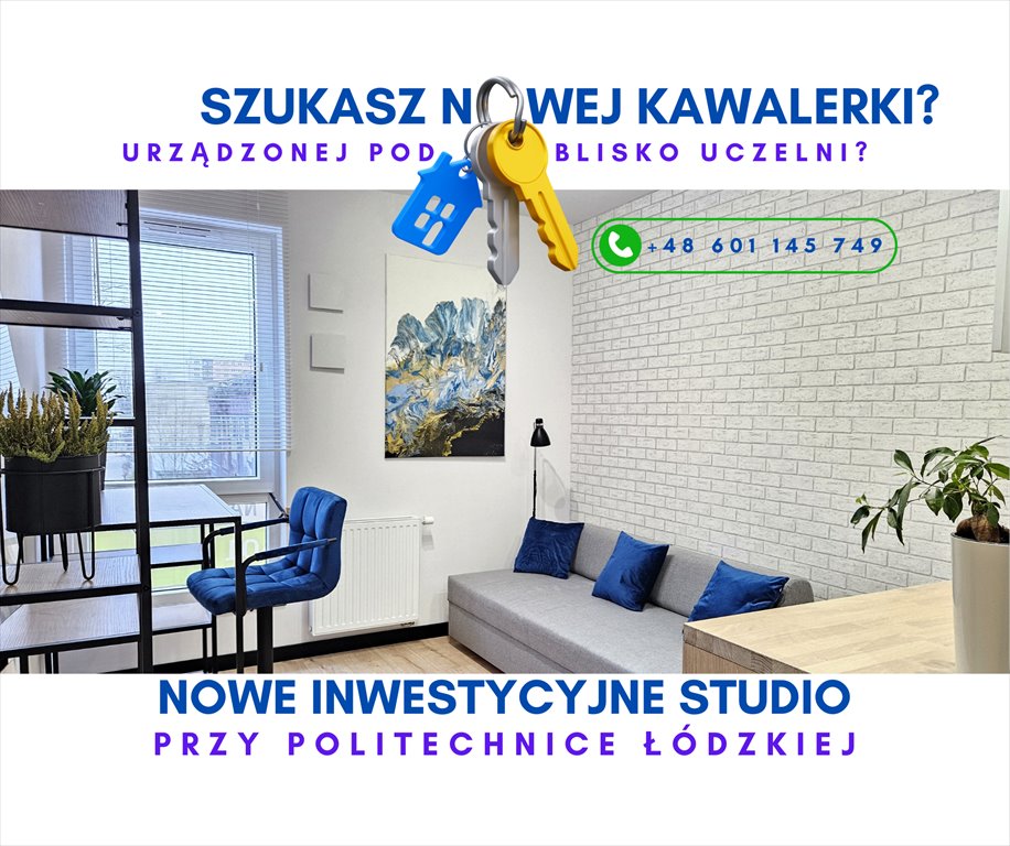 Kawalerka na sprzedaż Łódź, Polesie, Bohdana Stefanowskiego 24  20m2 Foto 1