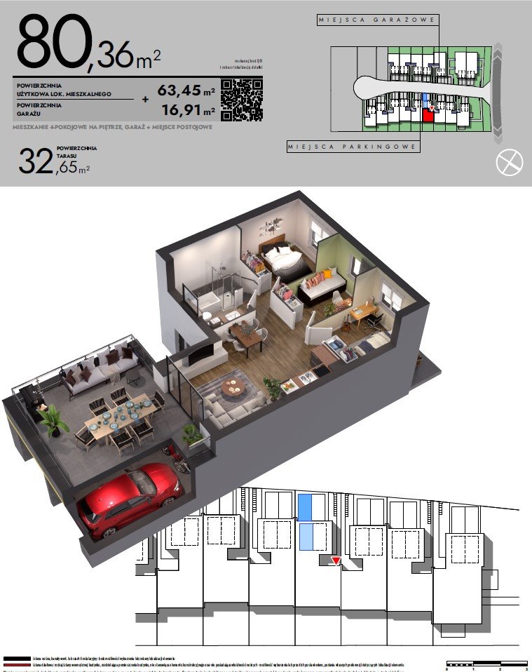 Mieszkanie czteropokojowe  na sprzedaż Szczytniki  80m2 Foto 4