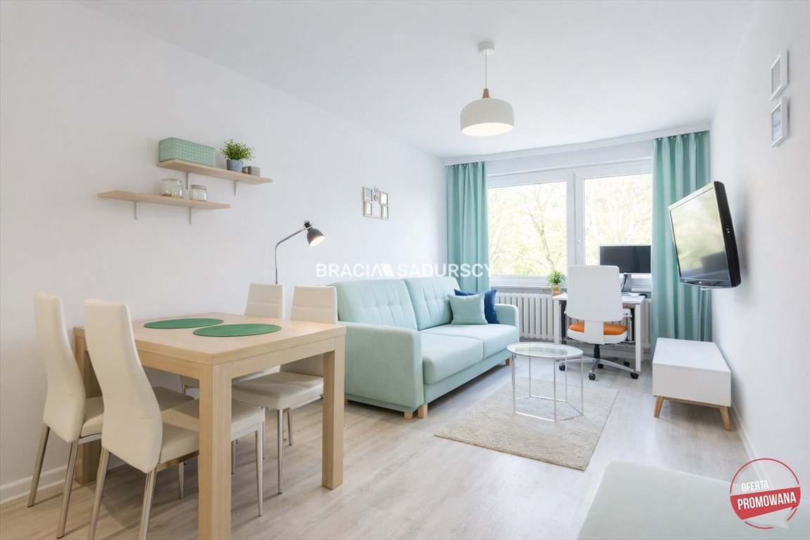 Nowoczesne 1 pokój z aneksem, widok na zieleń, pełne wyposażenie Kraków, Nowa Huta, Nowa Huta, os. Kazimierzowskie  25m2 Foto 1