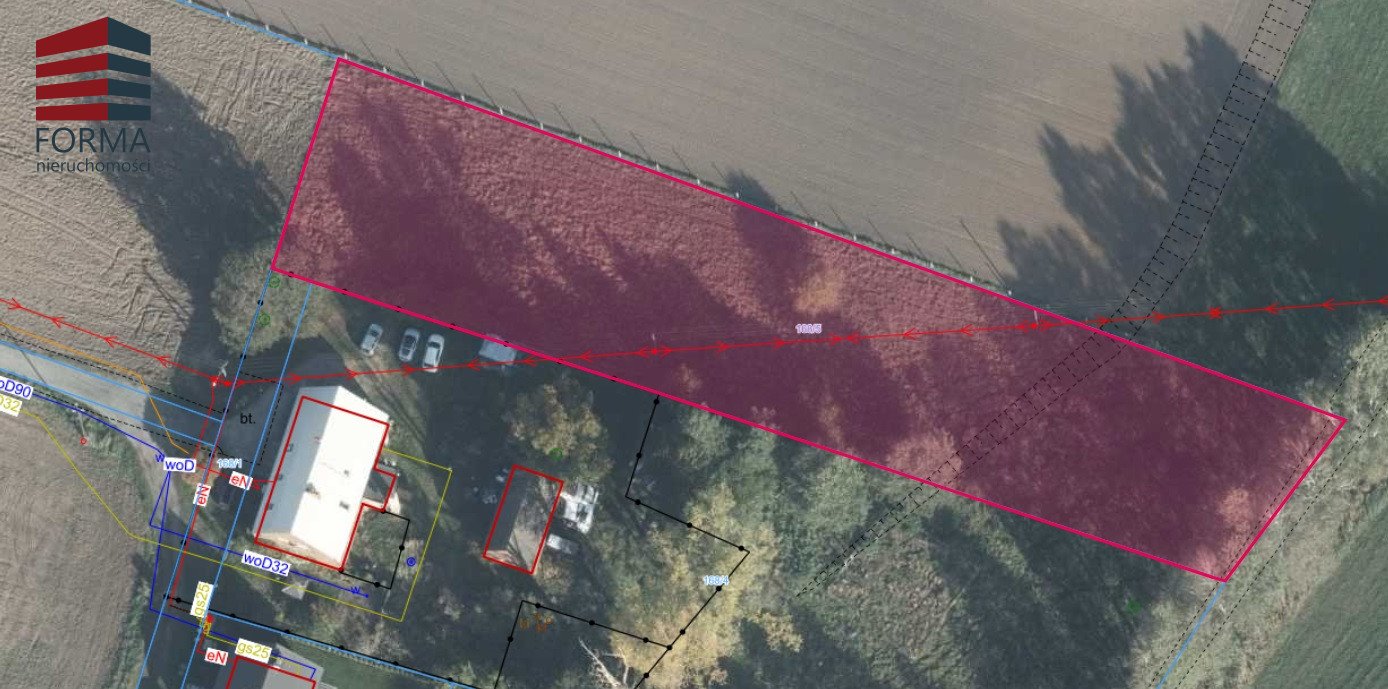 Do sprzedania działka budowlana 168/5 w Wierzycach z mediami Wierzyce, Wierzyce  2 902m2 Foto 1