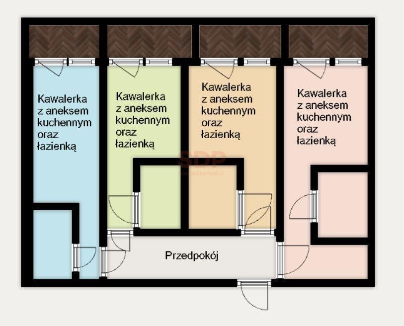 Mieszkanie na wynajem Wrocław, Krzyki, Borek, Al. Gen. J. Hallera  80m2 Foto 1
