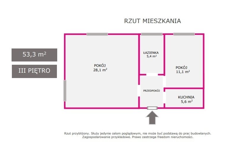 Mieszkanie dwupokojowe na sprzedaż Dąbrowa Górnicza, Królowej Jadwigi  53m2 Foto 15