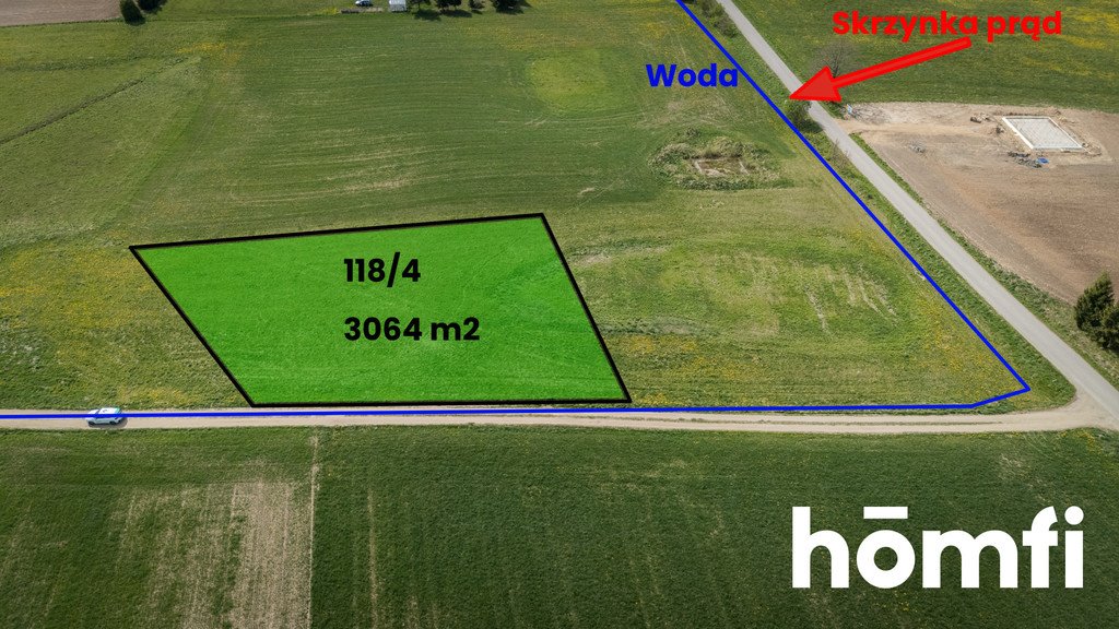 Na sprzedaż działka 3064 m² z widokiem na las i dostępem do jeziora: Blanki