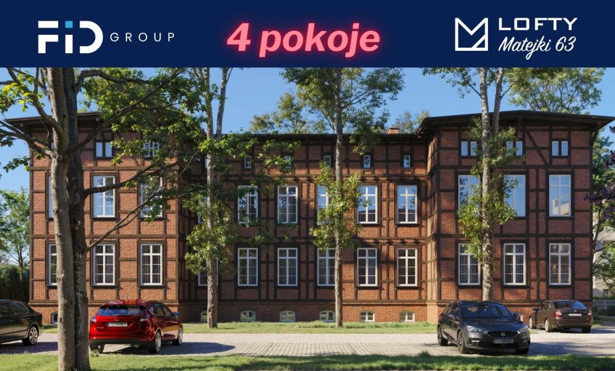 Mieszkanie czteropokojowe  na sprzedaż Poznań, Łazarz, Jana Matejki  75m2 Foto 1