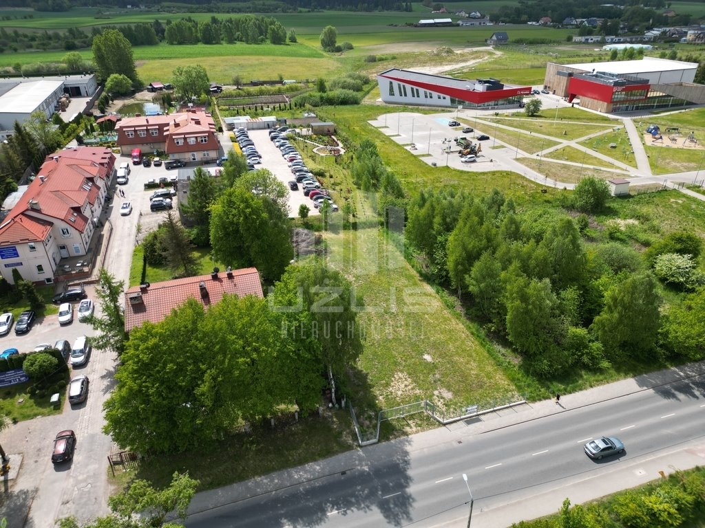 Działka inwestycyjna 1209 m² w Skarszewach - widok na mury Skarszewy, Kościerska  1 209m2 Foto 1