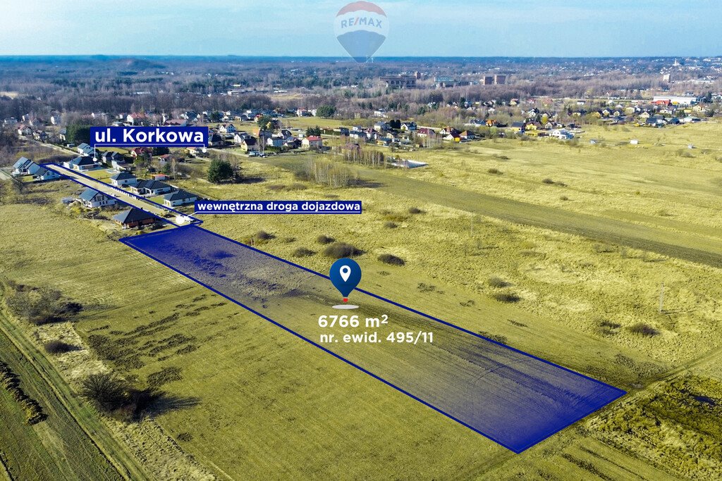 Działka budowlana na sprzedaż Częstochowa, Korkowa  6 766m2 Foto 1
