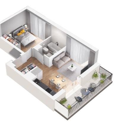 Mieszkanie dwupokojowe na sprzedaż Warszawa, Praga-Południe, Kamionek, Chodakowska  42m2 Foto 1