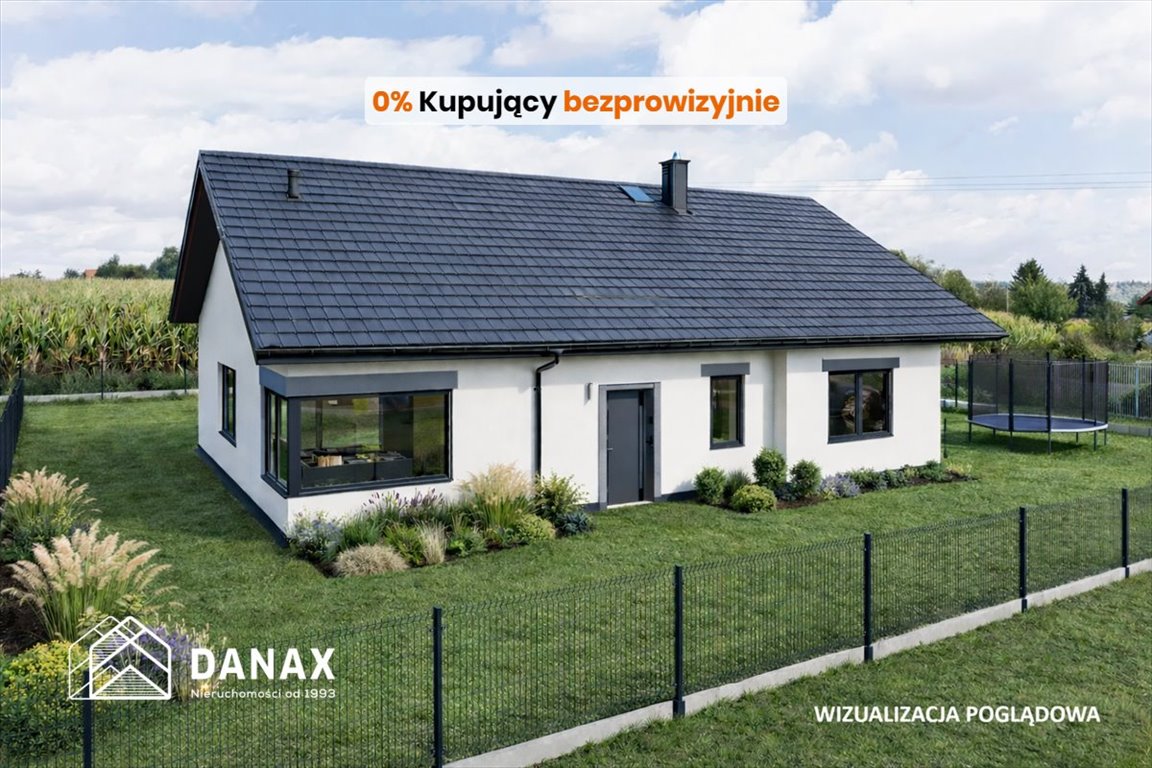 Dom wolnostojący 99,83 m2 z ogrzewaniem podłogowym i mediami Widoma  100m2 Foto 1