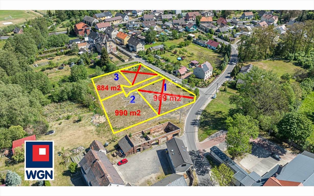 Działka budowlana na sprzedaż Gromadka, Wincentego Witosa  990m2 Foto 1