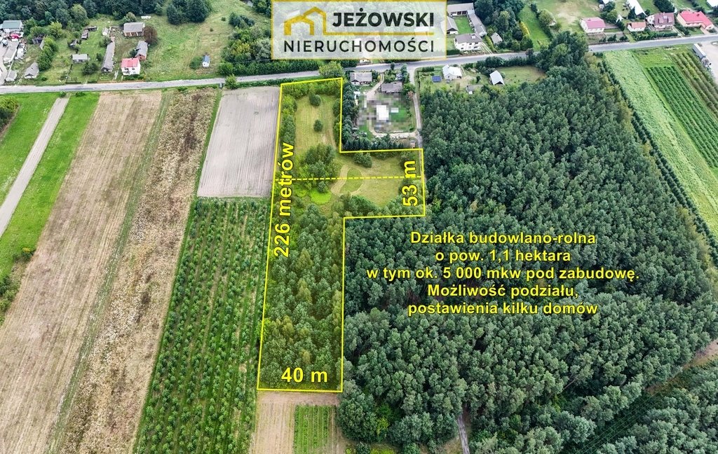 Działka budowlana na sprzedaż Mazanów  11 027m2 Foto 2