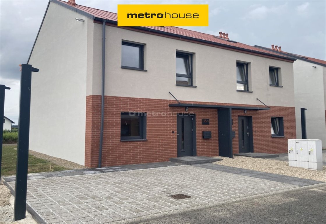 Nowoczesny dom bliźniak z ogrodem, 4 sypialnie, stan deweloperski Dąbrowa  94m2 Foto 1