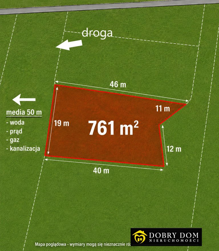 Sprzedam działkę budowlaną 761 m² pod dom w Kurianach Kuriany  761m2 Foto 1