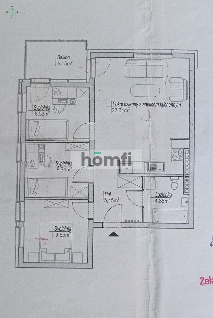 Mieszkanie czteropokojowe  na sprzedaż Tarnowo Podgórne, Władysława Jeszke  65m2 Foto 13