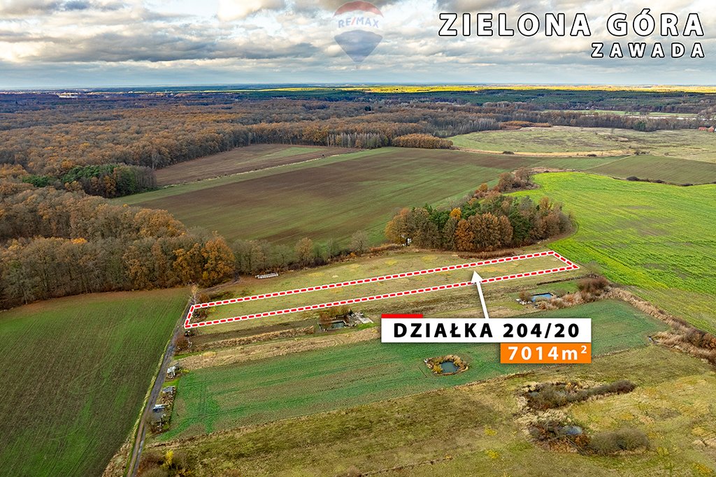 Działka rolna na sprzedaż Zielona Góra, Zawada  7 014m2 Foto 6