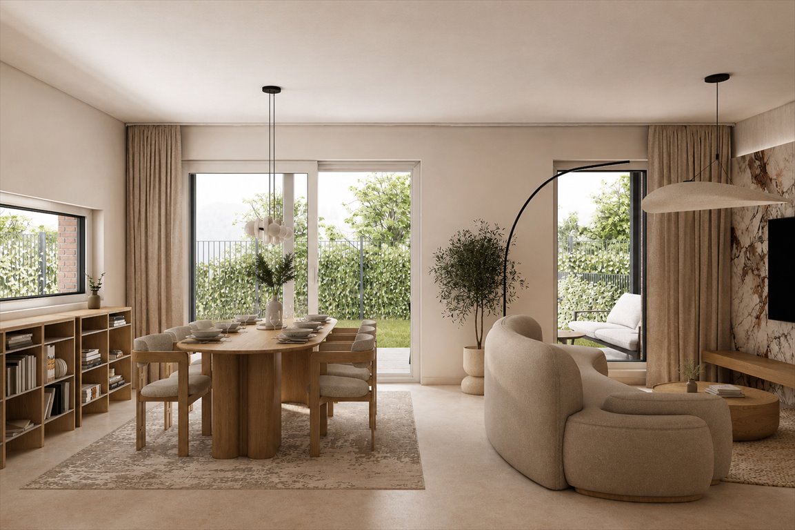 Segment bliźniak z ogrodem i tarasem - 5 pokoi, 111 m² Rząska, Cicha  111m2 Foto 1