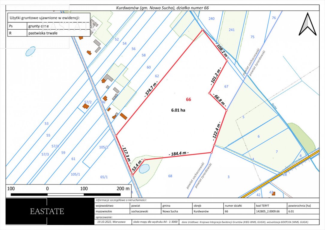 Działka rolna na sprzedaż Kurdwanów  60 100m2 Foto 2