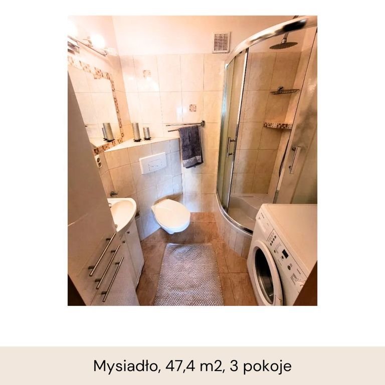 Mieszkanie trzypokojowe na sprzedaż Mysiadło  47m2 Foto 4