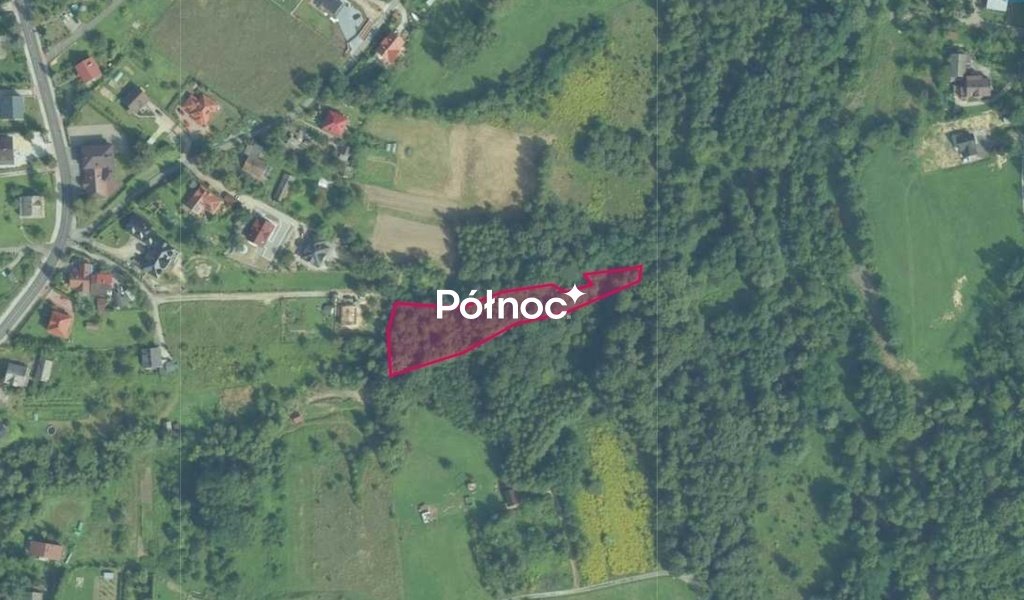 Działka leśna 3108 m2 w Wrząsowicach za 79 tys. zł Wrząsowice  3 108m2 Foto 1