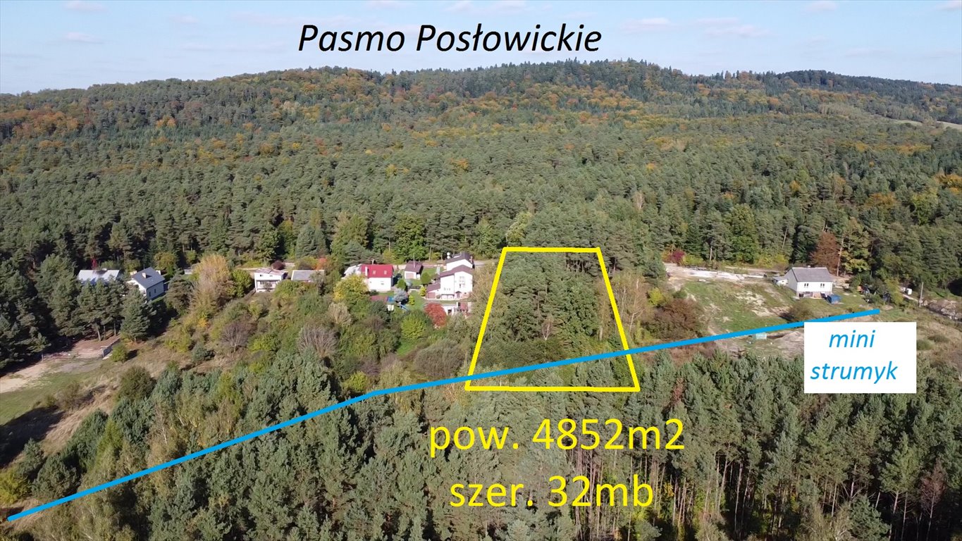 Działka w Kielcach 4862 m² z lasem i spadkiem terenu Kielce  4 862m2 Foto 1