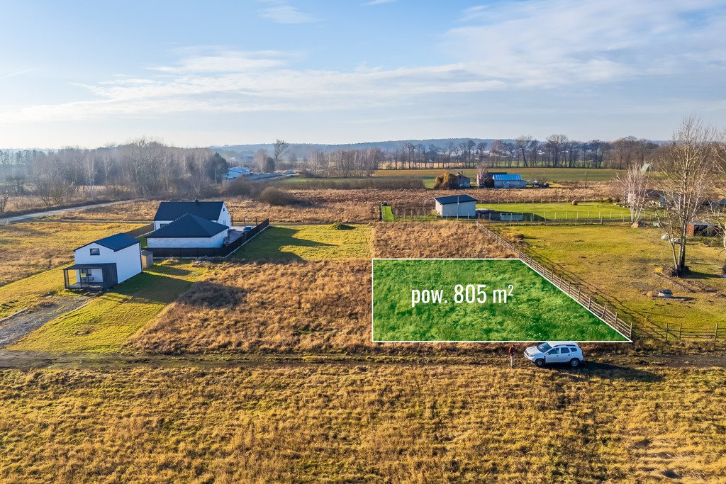 Działka 805 m² pod dom i usługi w Falęcinie, blisko rzeki Falęcin  805m2 Foto 1