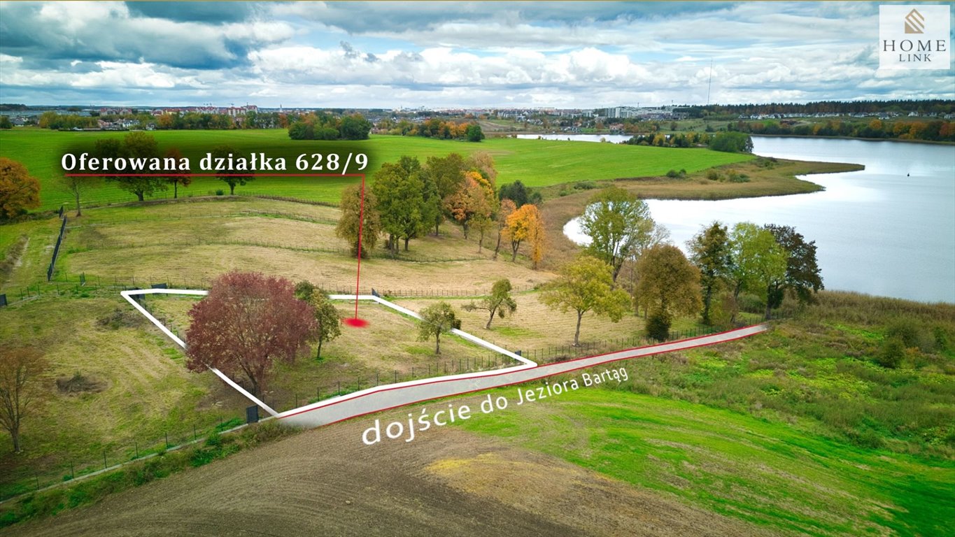 Działka budowlana nad Jeziorem Bartąg z widokiem zapraszam Bartąg  1 800m2 Foto 1