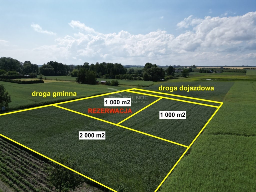 Działka budowlana na sprzedaż Wilczyn  1 000m2 Foto 3