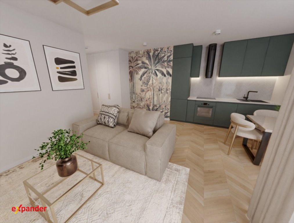 Kawalerka 30 m² w Poznaniu - nowoczesny budynek z loggią Poznań, Starołęka-Minikowo-Marlewo, Unii Lubelskiej  30m2 Foto 1